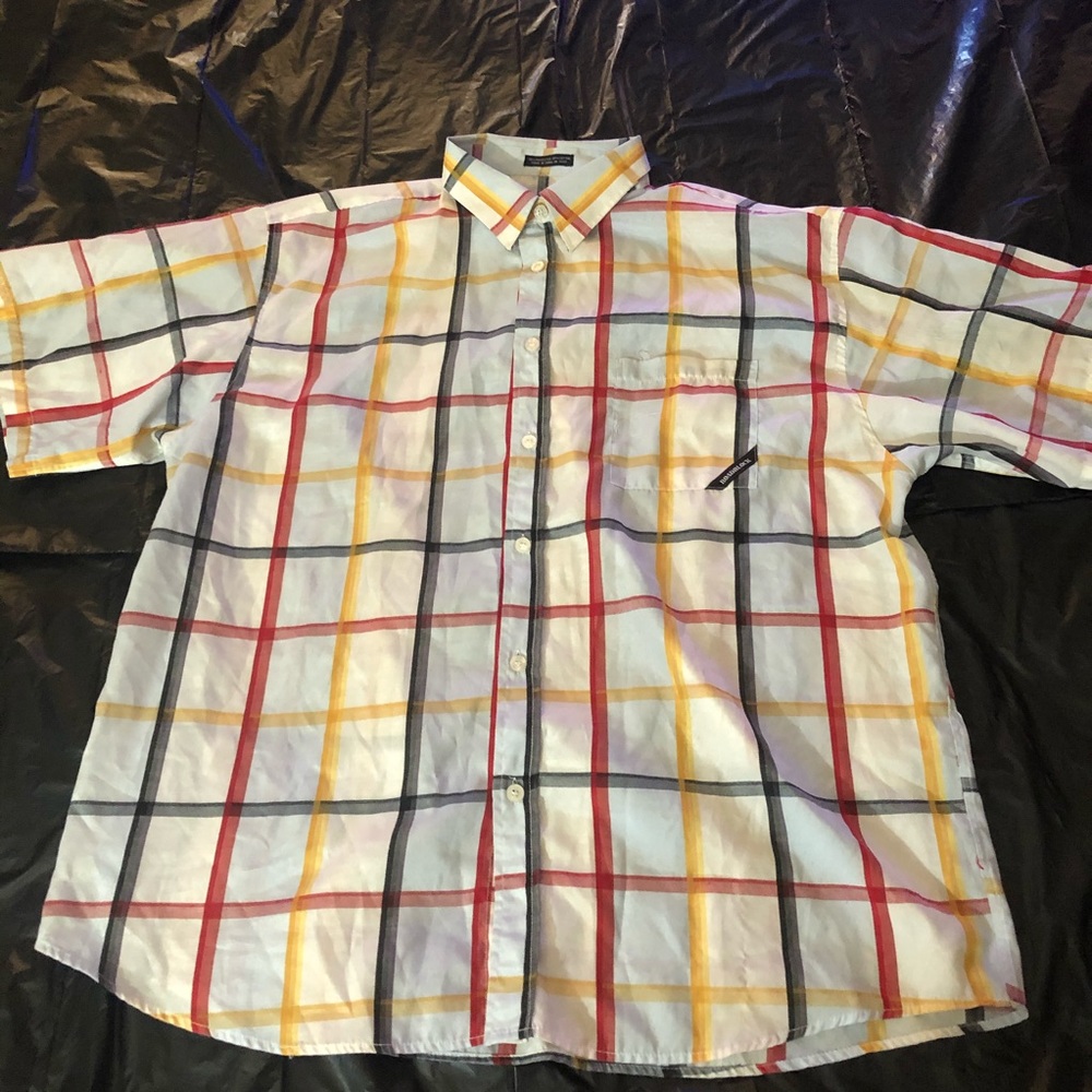 Vintage Multicolored Short Sleeve Button Down